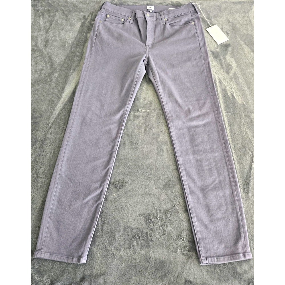 Edwin Pixie Silvering Womens Gray/Lavender Mid Rise Skinny Jeans Size 32 $148